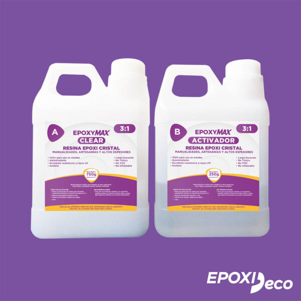 Resina Epoxi Manualidades EPOXIMAX 3 a 1 - 1Kg