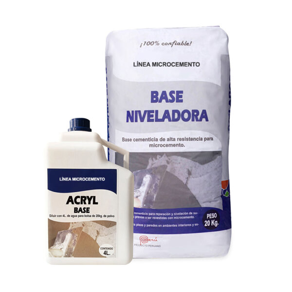 Base Niveladora Gris - Bolsa 20 kg + Acryl